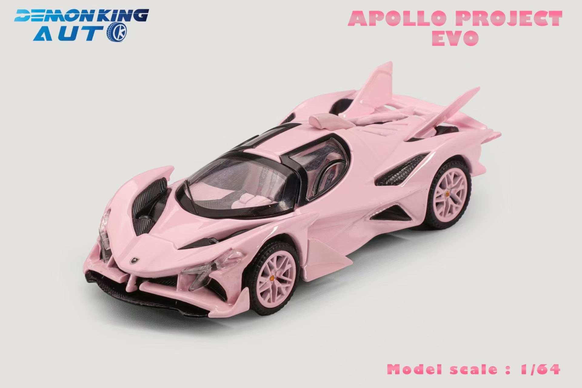 DEMON KING AUTO 1:64 Apollo EVO Supercar Pink Livery – Horizon Diecast