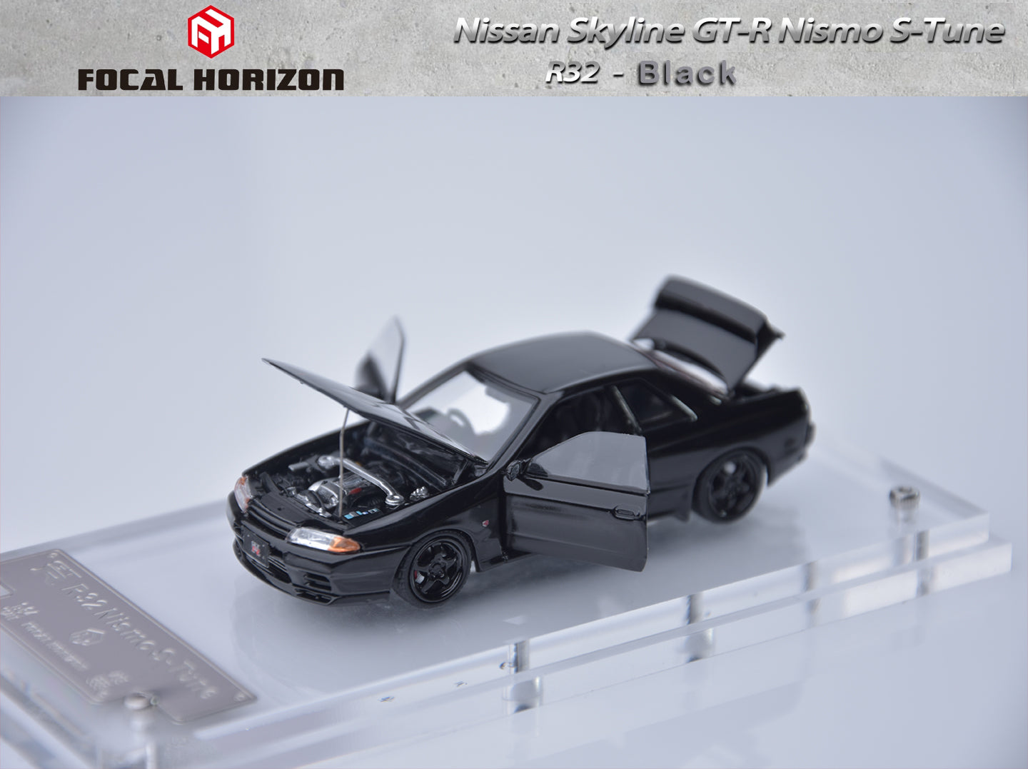 1/64 Focal R32 GTR s-tune スカイライン ニスモ　グレー Preorder] Focal Horizon 1:64 Nissan Skyline GT-R R32 Nismo S