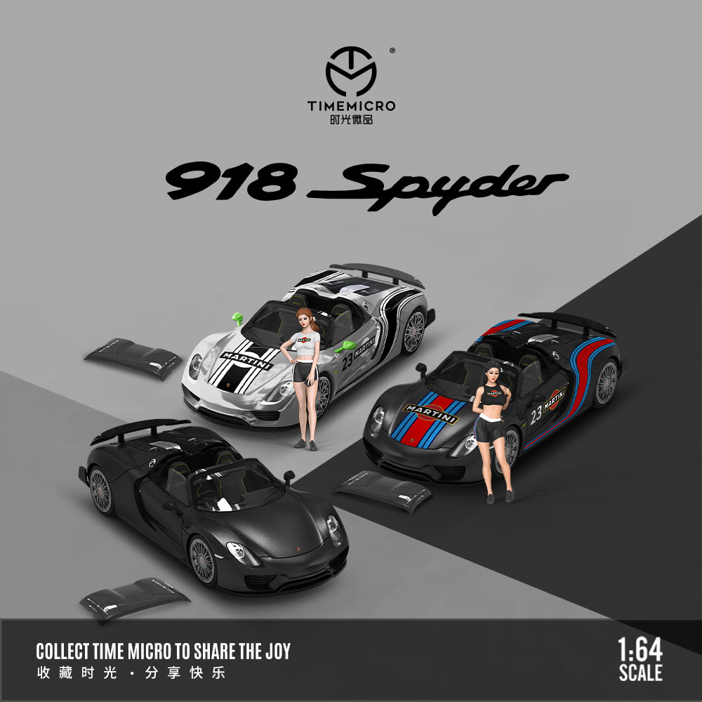 TimeMicro 1:64 Porsche 918 Spyder Martini (5 Varient