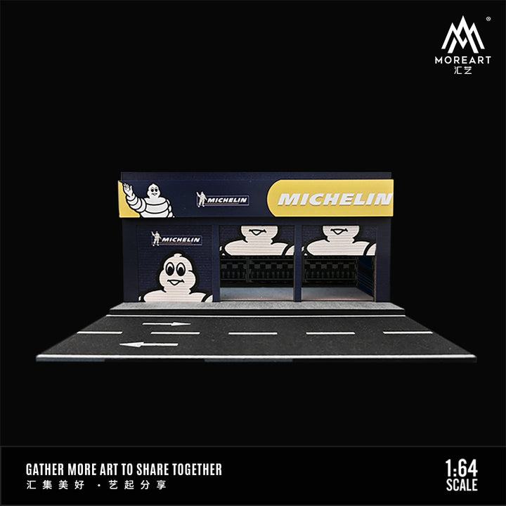 MoreArt 1:64 Maintenance Shop Lighting Version Integrated Scene (3 Variants)