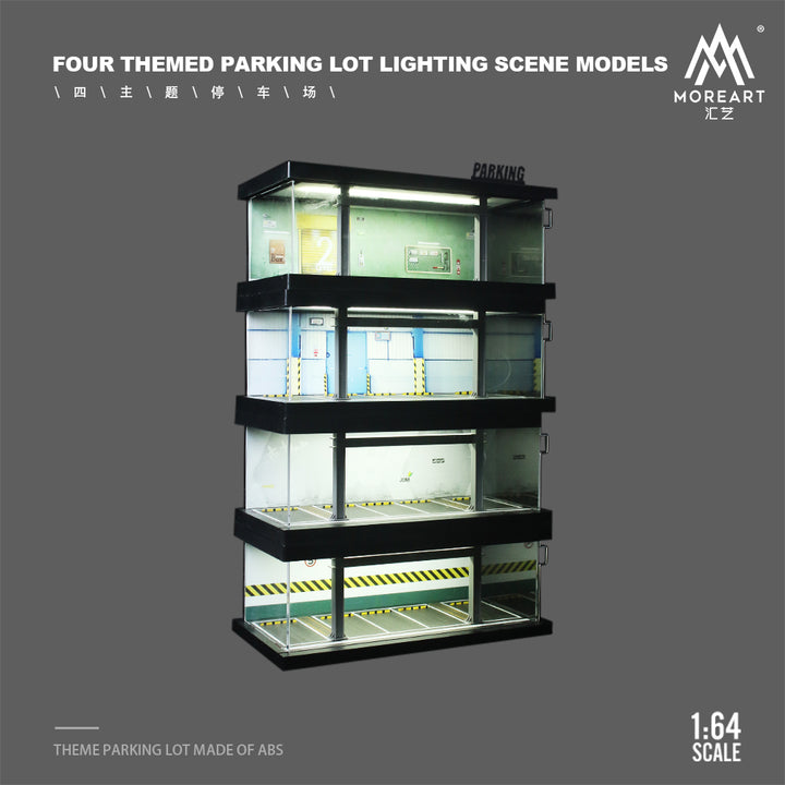 MoreArt 1:64 FOUR THEMED PARKING LOT LIGHTING SCENE MODELS (4 Versions)