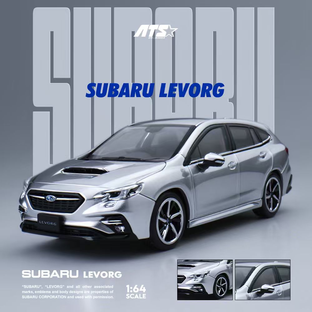 Preorder] ATS Model 1:64 Subaru LEVORG - Silver Gray ATS880303