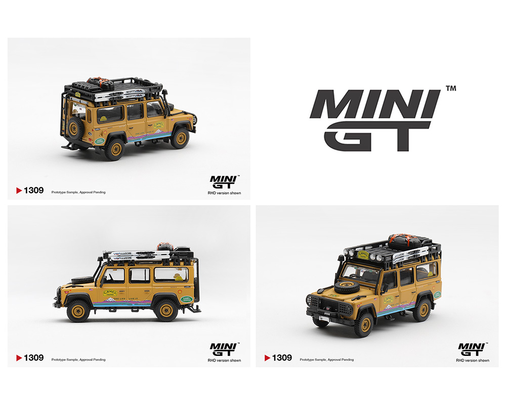 Preorder] MINI GT 1:64 Land Rover Defender 110 1998 Camel Trophy