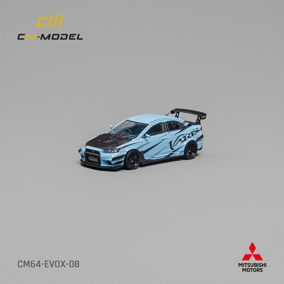 Error404 Model Mitsubishi Evolution X Varis Widebody in Candy Blue OR Error404 Model Mitsubishi Evolution X Varis Widebody in Candy Blue OR