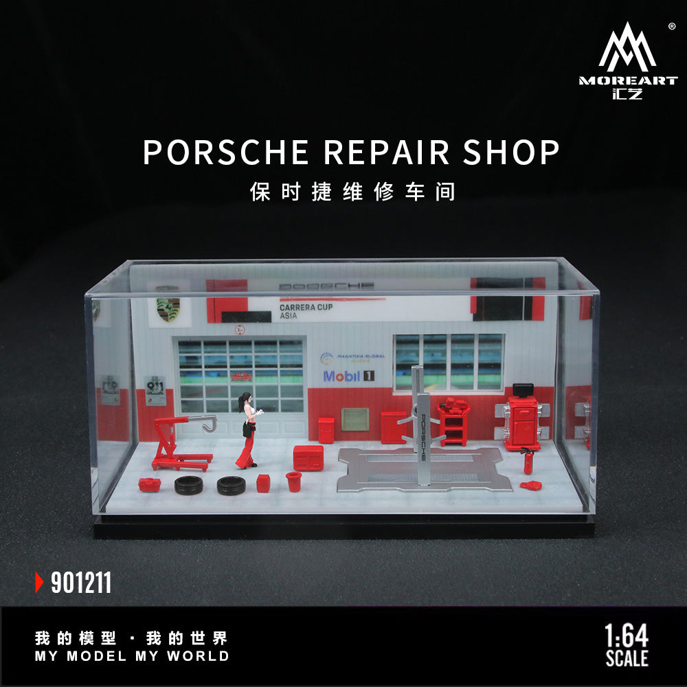 MoreArt 1:64 PORSCHE REPAIR SHOP MO901211 – Horizon Diecast