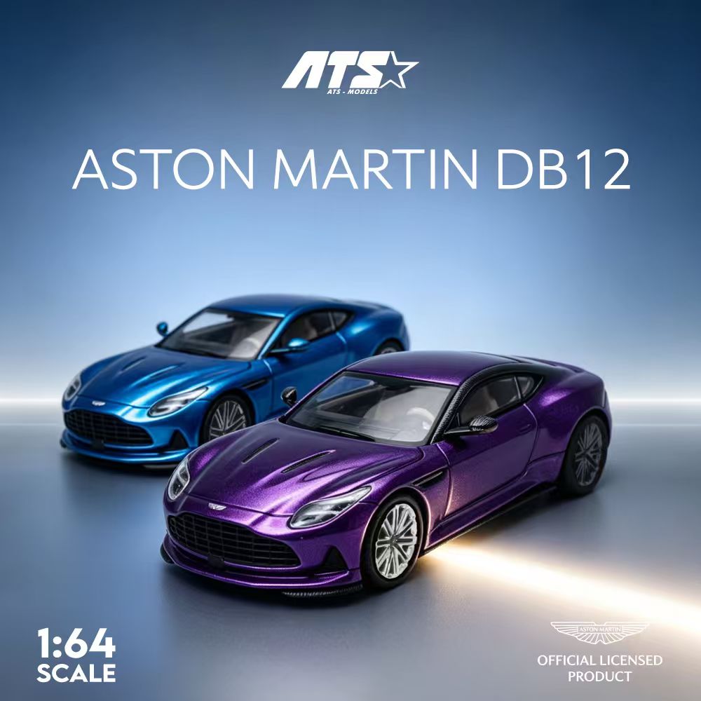 Preorder] ATS Model 1:64 Aston Martin DB12 Metal Blue/Purple (2