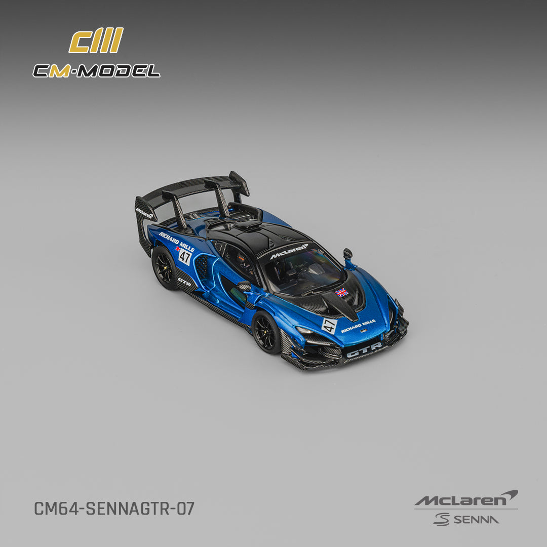 CM Model 1:64 Mclaren SennaGTR Metallic Blue 47# CM64-SennaGTR-07