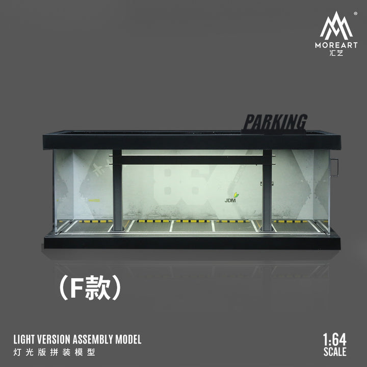 MoreArt 1:64 FOUR THEMED PARKING LOT LIGHTING SCENE MODELS (4 Versions)