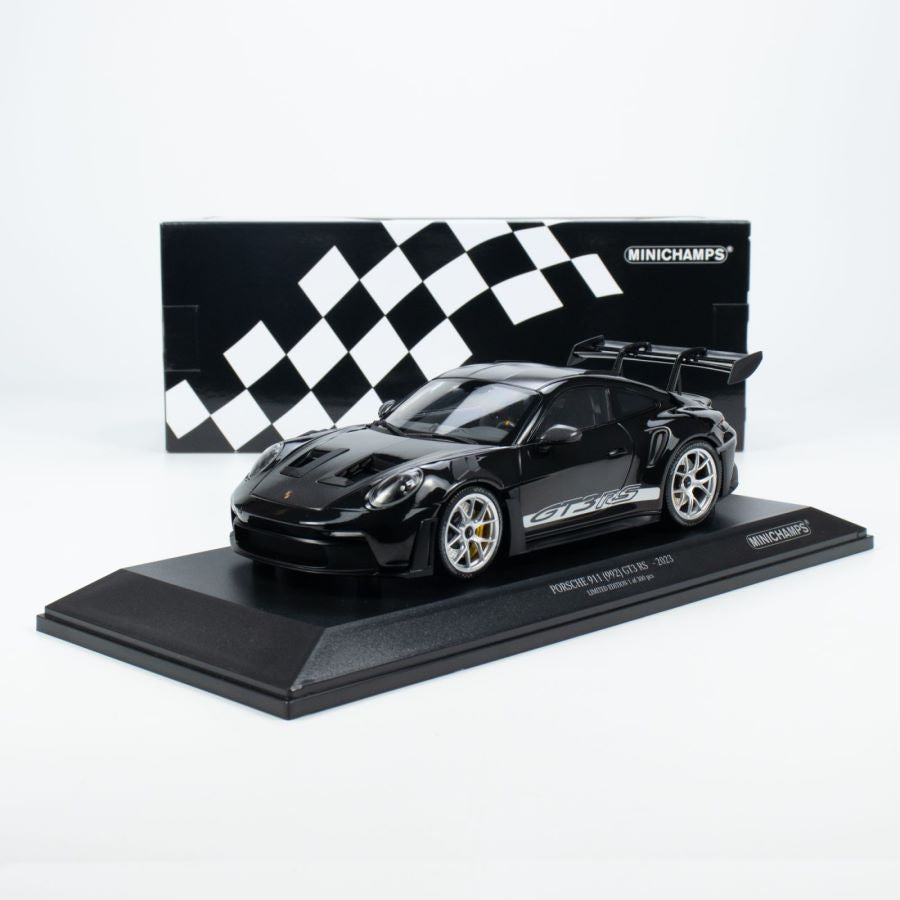 MINICHAMPS 1:18 PORSCHE 911 (992) GT3RS 2023 Black w/ Silver