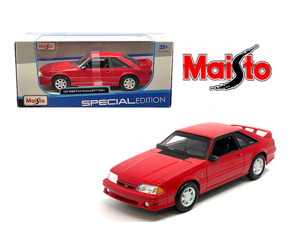 Maisto 1:24 1993 Ford Mustang SVT Cobra – Red – Special Edition