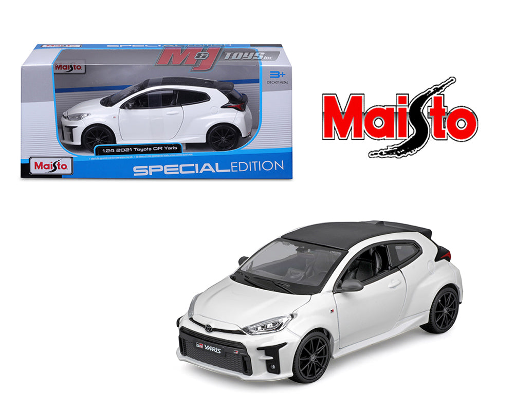 Maisto 1:24 2021 Toyota GR Yaris – White – Special Edition