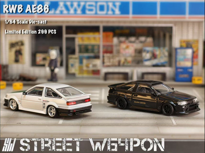 Street Weapon 1:64 RWB Wide-Body AE86 LEVIN (2 Colours)