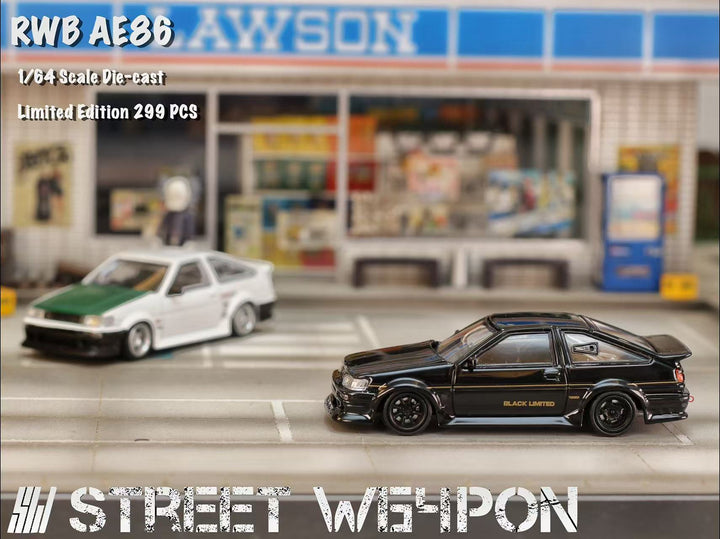 Street Weapon 1:64 RWB Wide-Body AE86 LEVIN (2 Colours)