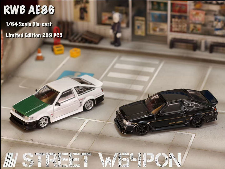 Street Weapon 1:64 RWB Wide-Body AE86 LEVIN (2 Colours)