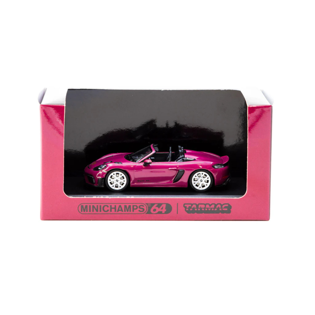 Minichamps X Tarmac Works 1:64 Porsche 718 Spyder RS Ruby