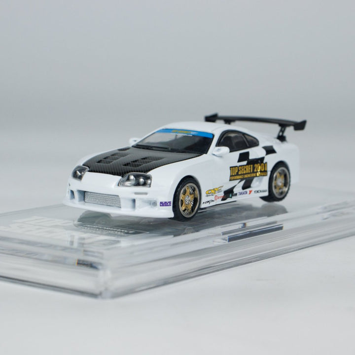 BM Creations 1:64 Toyota Supra X Top Secret (JZA80) White HEC 64B0431