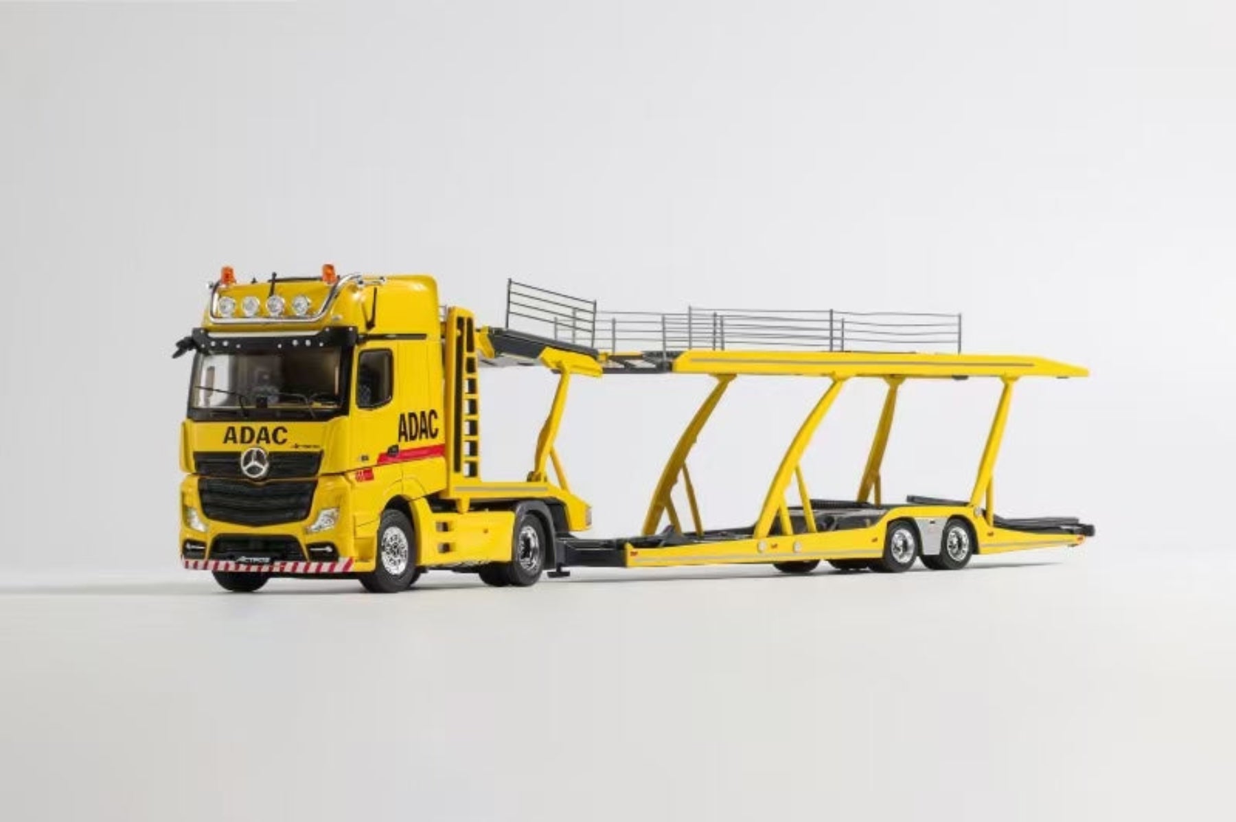 Shadow Pro 1:64 Actros Transporter Truck Yellow ADAC Livery KS-069