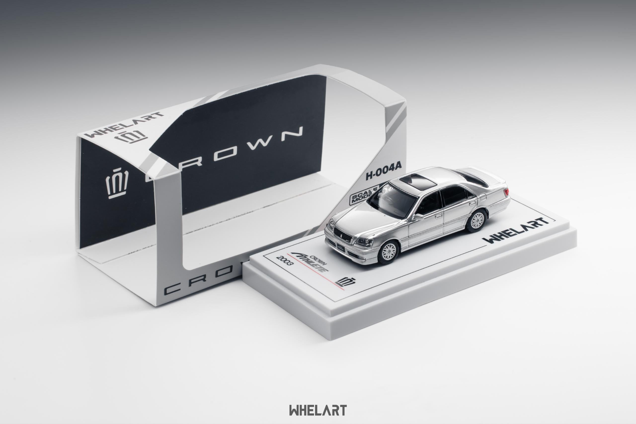 1/64 LB CROWN ATHLETE カスタム Preorder] WHELART 1:64 Toyota Crown Athlete 2003 Sliver H-004A