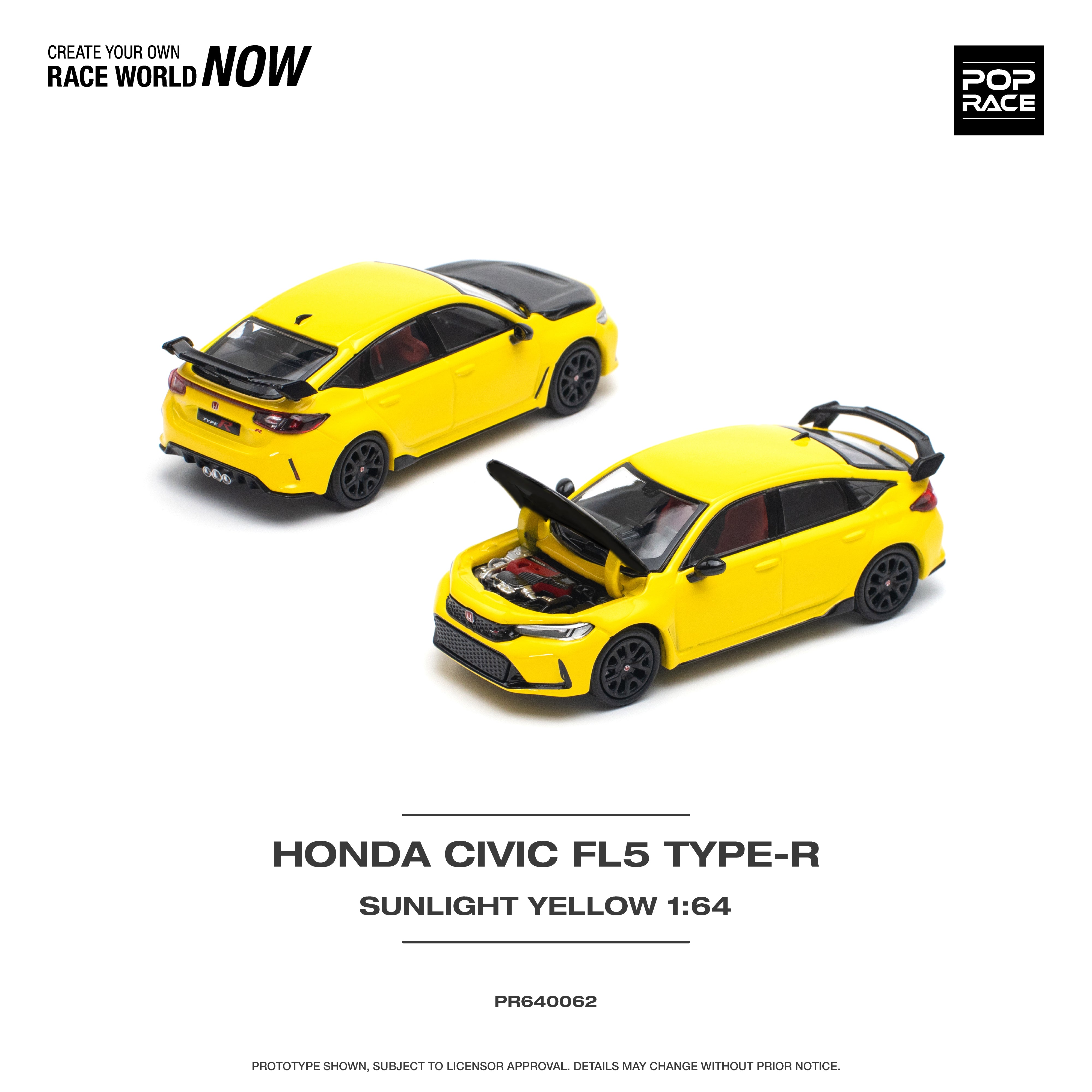 1/43 HONDA CIVIC SIRⅡEG6 カスタマイズバージョンイエロー 1/43 HONDA CIVIC SIRⅡEG6 カスタマイズバージョンイエロー 1/43