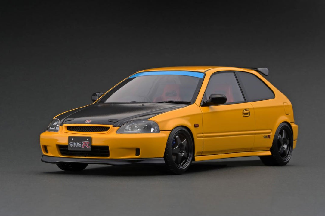 Ignition Model 1:18 Honda Civic (EK9) Type R Yellow IG2676
