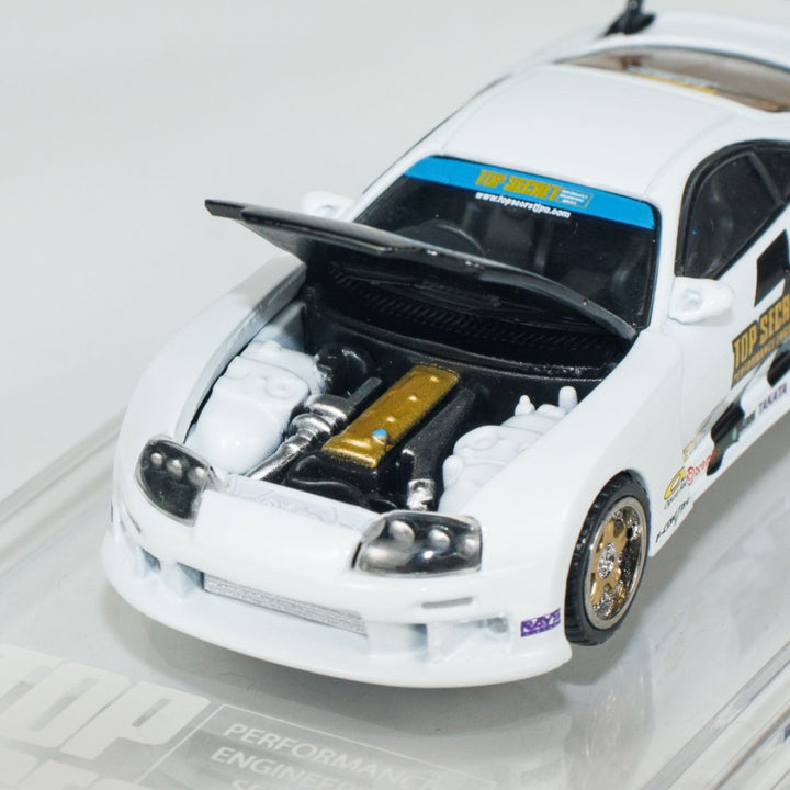 BM Creations 1:64 Toyota Supra X Top Secret (JZA80) White HEC 64B0431