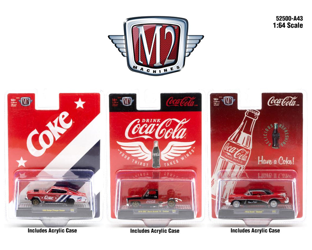 M2 Machines 1 64 Coca Cola 2024 Release A43 Assortment Horizon Diecast