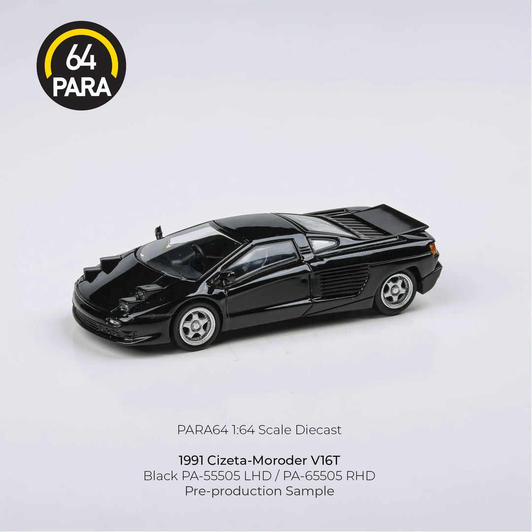 Para64 1:64 1991 Cizeta-Moroder V16T Black – pop up lights