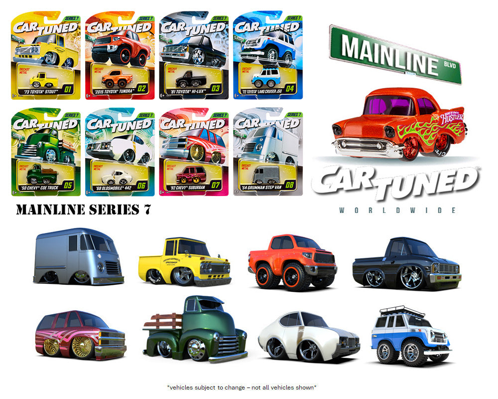Preorder] CarTuned 1:64 Series 7 Mainline Assortment of 8 Styles