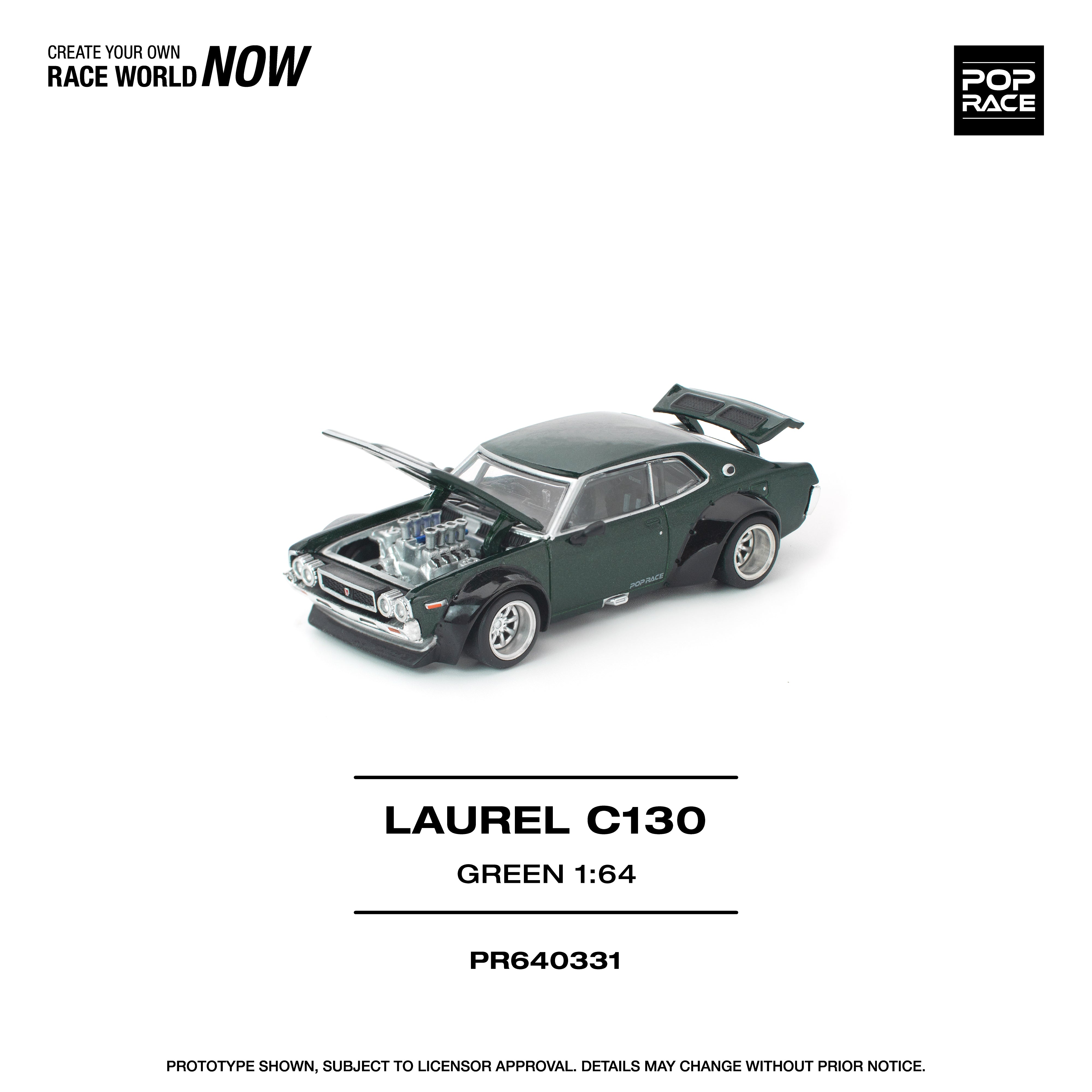 Preorder] POPRACE 1:64 LAUREL C130 GREEN PR640331 – Horizon Diecast