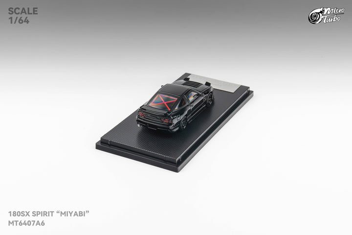 Microturbo 1:64 Custom Nissan 180SXMIYABI - Black MT6407A6