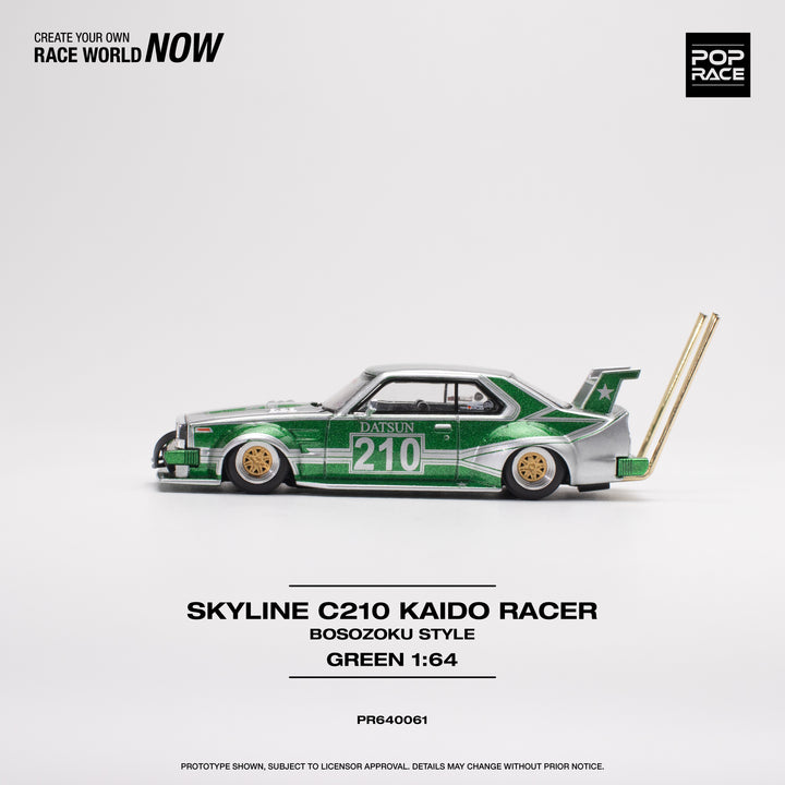 POPRACE 1:64 Skyline C210 Kaido Racer (BOSOZOKU STYLE) PR640061