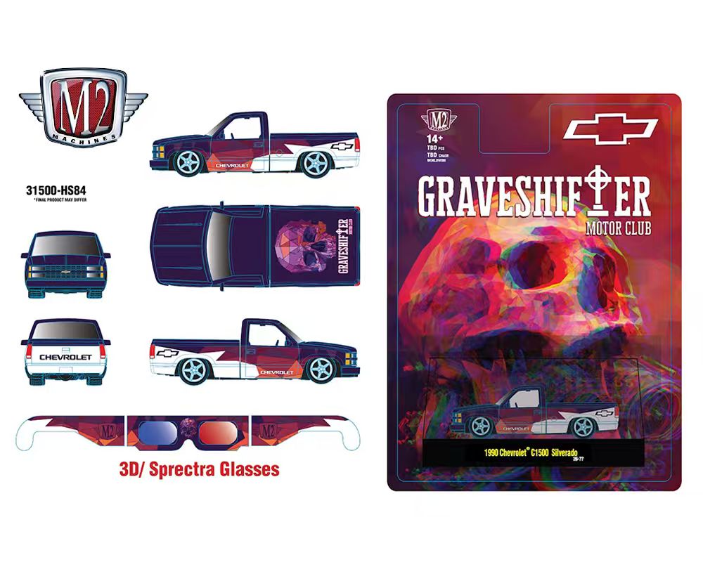 Preorder] M2 Machines 1:64 1990 Chevrolet C1500 Siverado with 3D