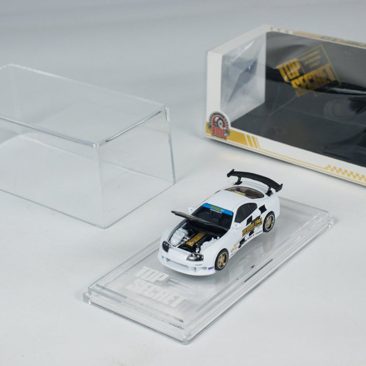 BM Creations 1:64 Toyota Supra X Top Secret (JZA80) White HEC 64B0431