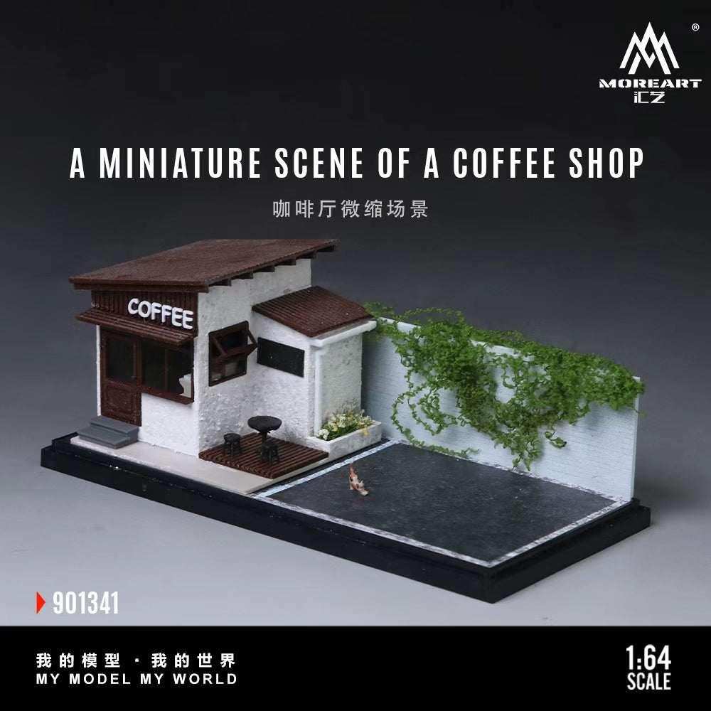 置物 More and More Preorder] MoreArt 1:64 Coffee Shop Scene MO901341 – Horizon Diecast