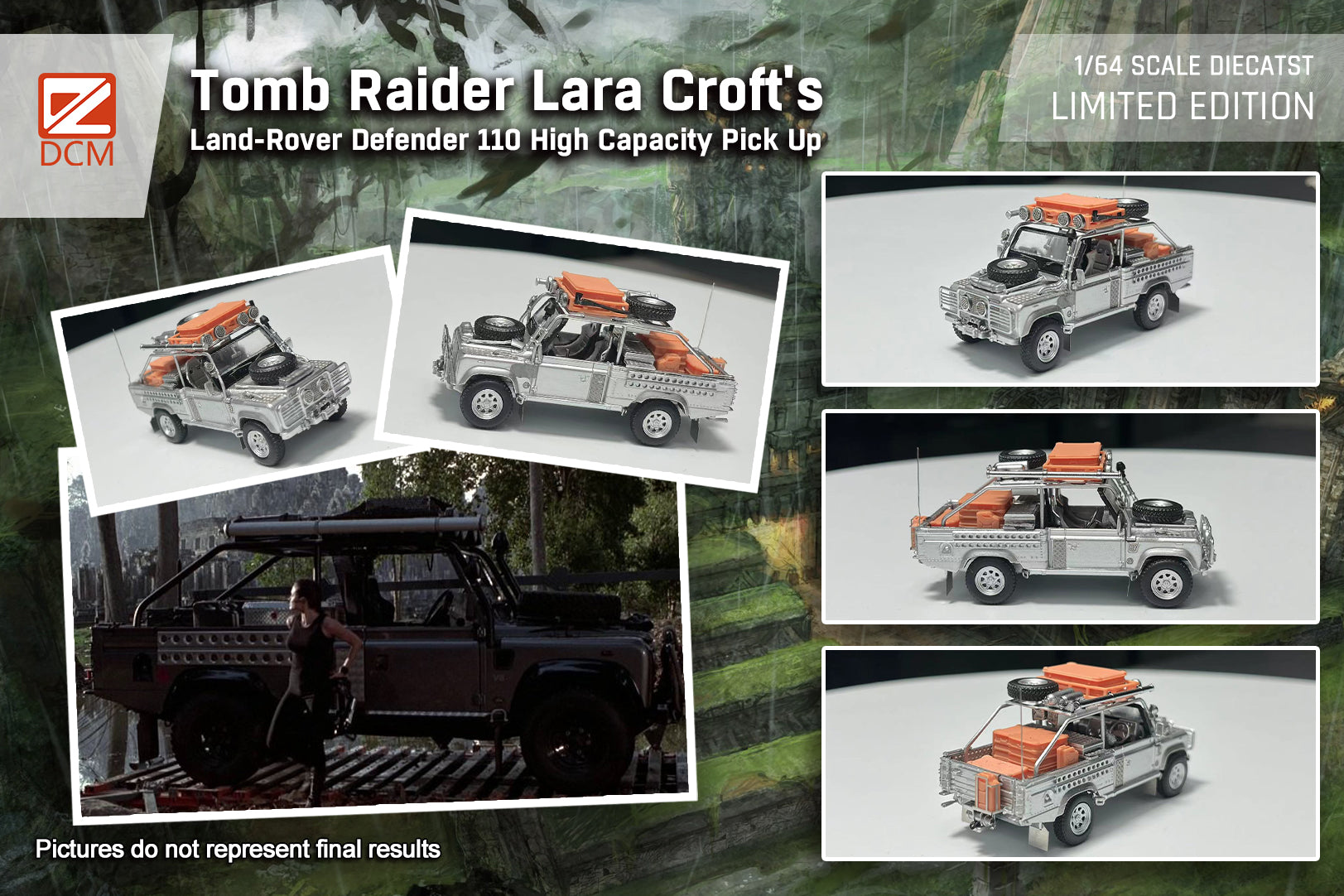 Preorder] DCM 1:64 Land Rover Defender Tomb Raider Livery