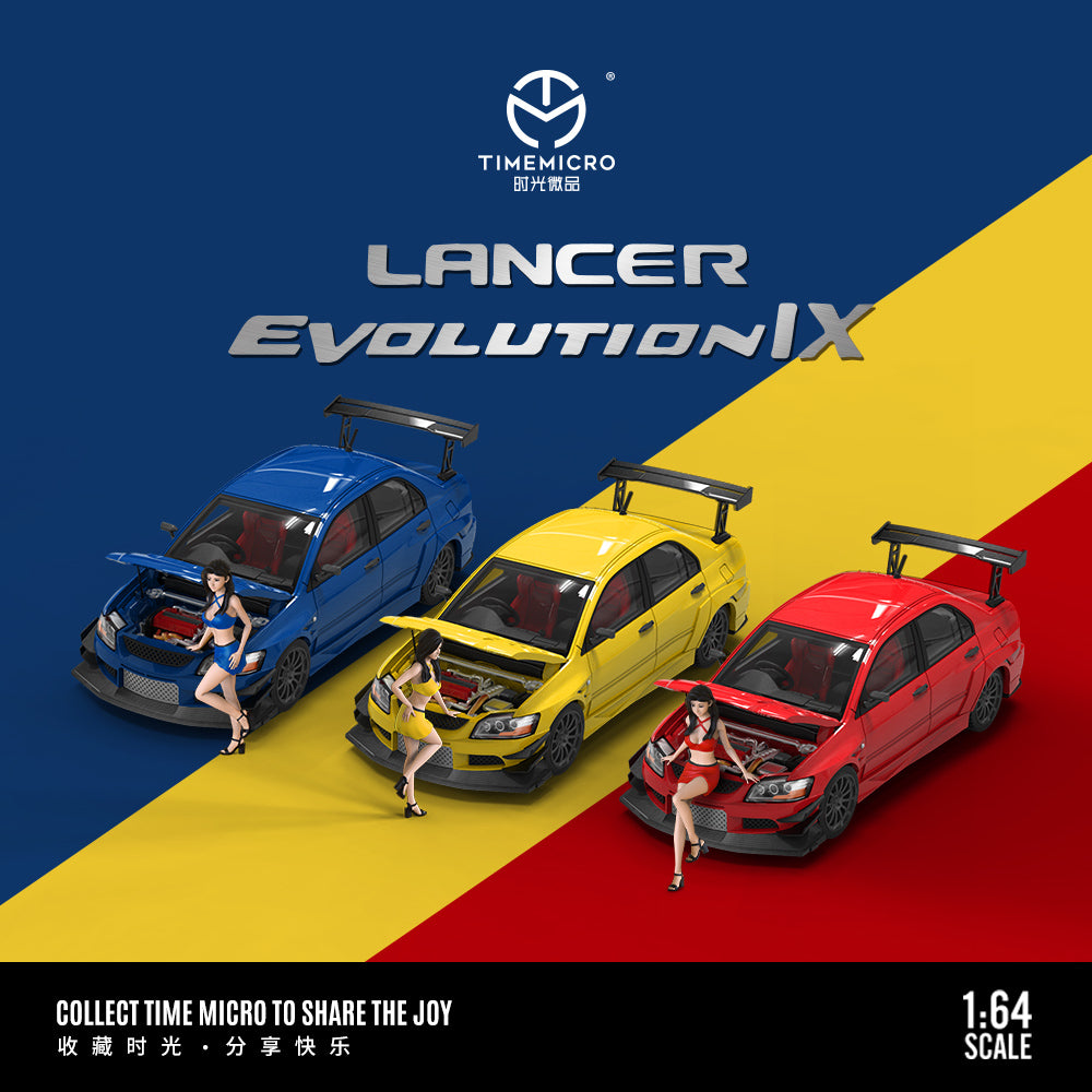 TimeMicro 1:64 Mitsubishi Lancer EVO IX (3 Colours) TM800201