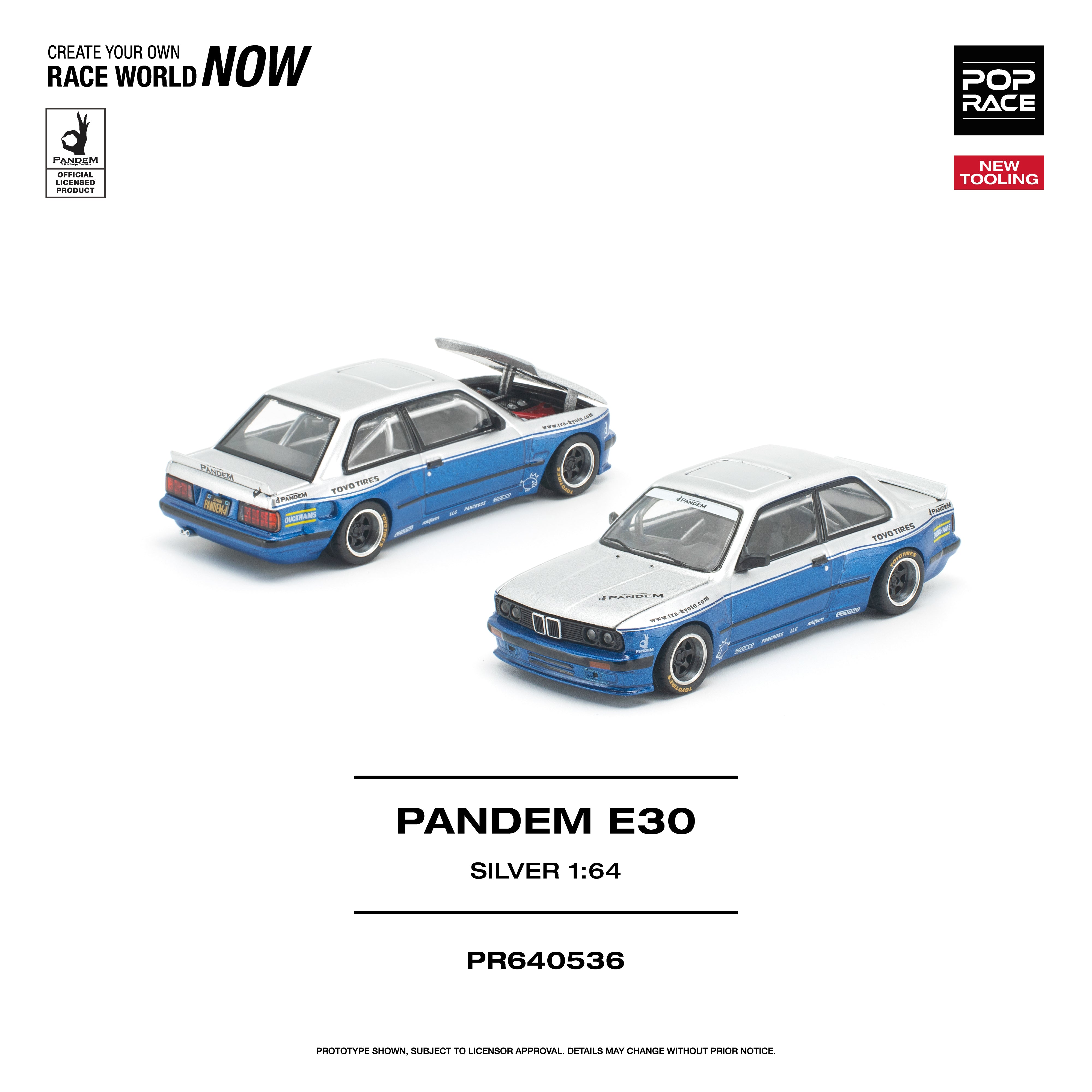 Preorder] POPRACE 1:64 PANDEM E30 PR640536 – Horizon Diecast