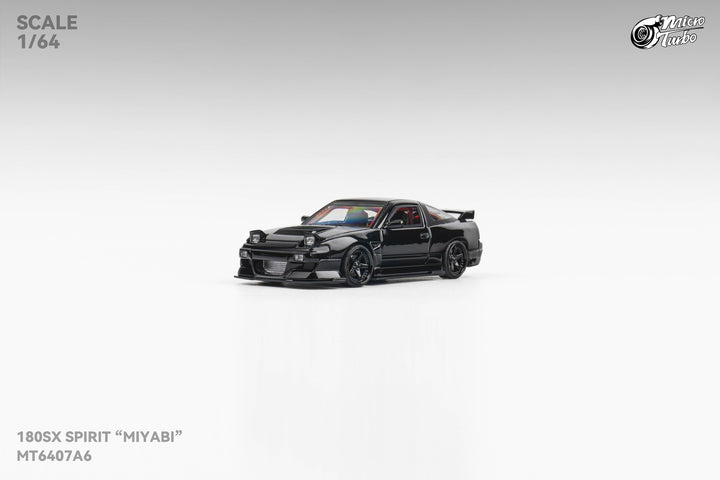 Microturbo 1:64 Custom Nissan 180SXMIYABI - Black MT6407A6