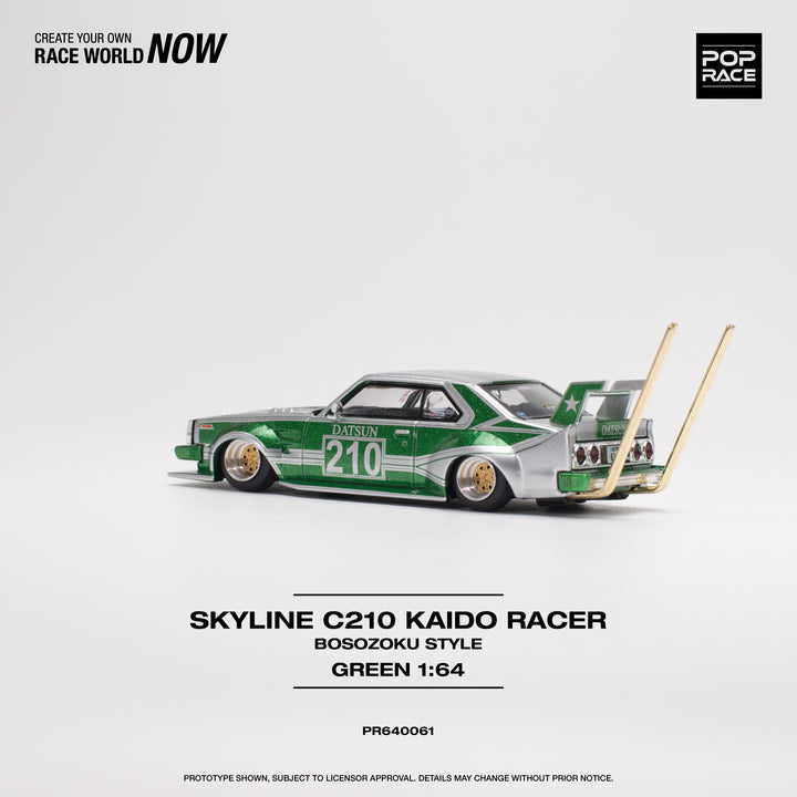 POPRACE 1:64 Skyline C210 Kaido Racer (BOSOZOKU STYLE) PR640061