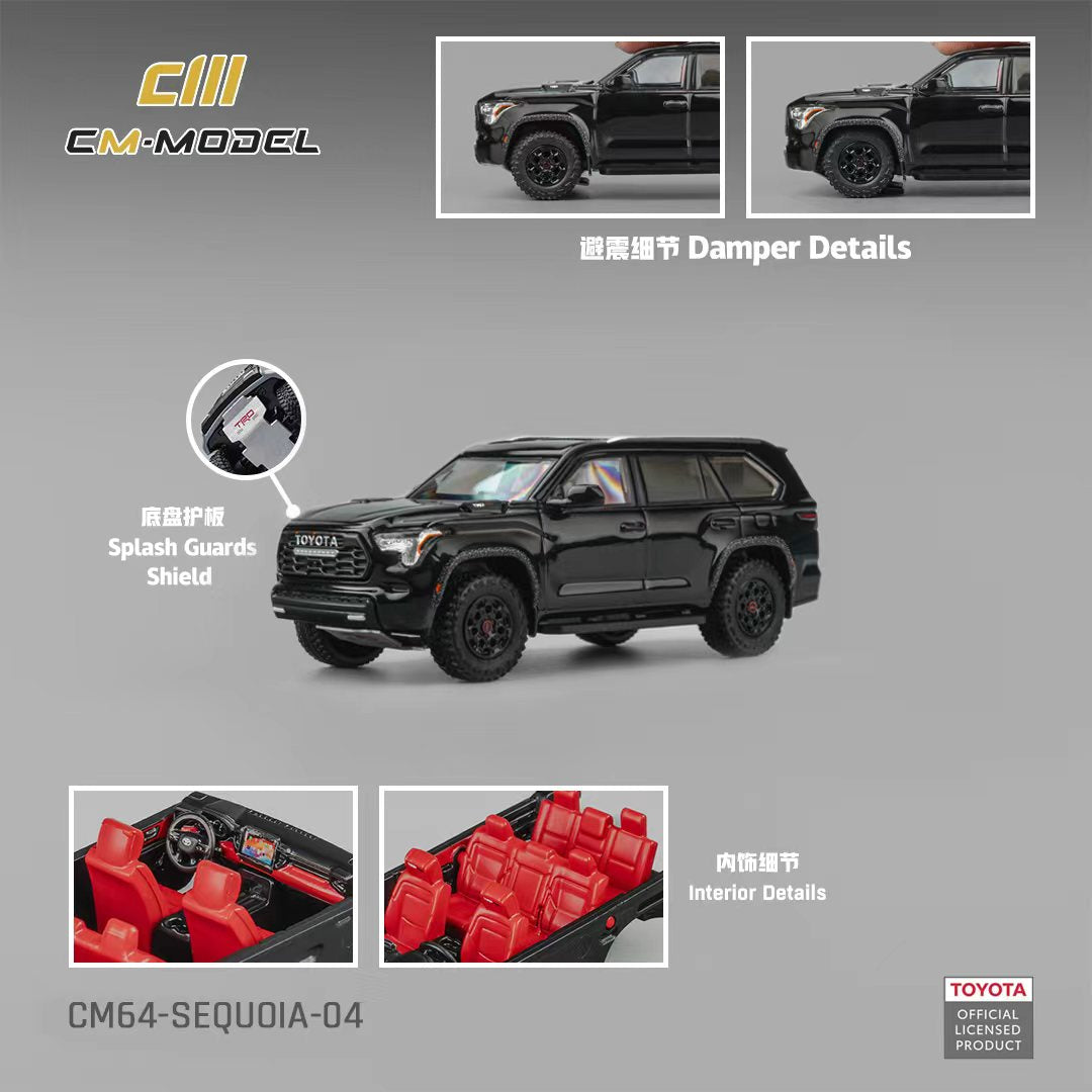 Preorder] CM Model 1:64 Toyota Sequoia Midnight Black CM64-SEQUOIA