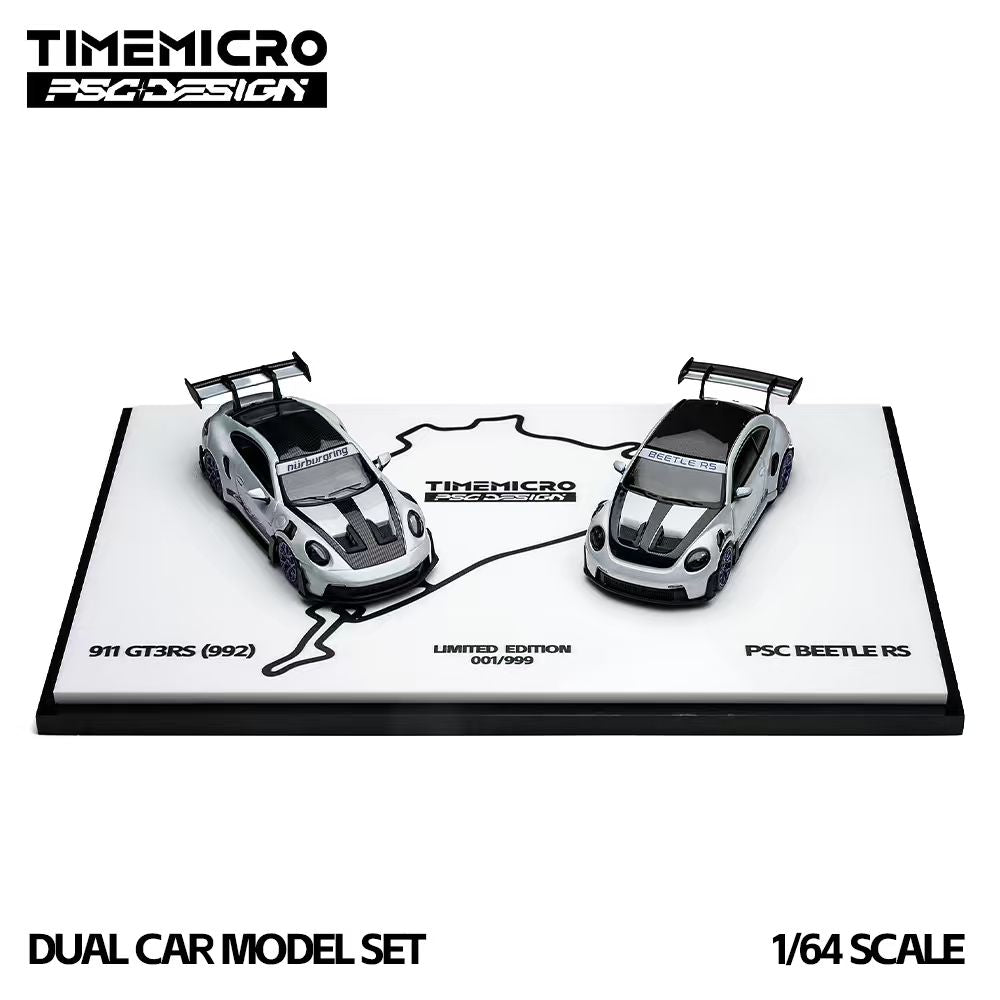 Preorder] TimeMicro × PSC DESIGN 1:64 Porsche 992 GT3 RS & Beetle