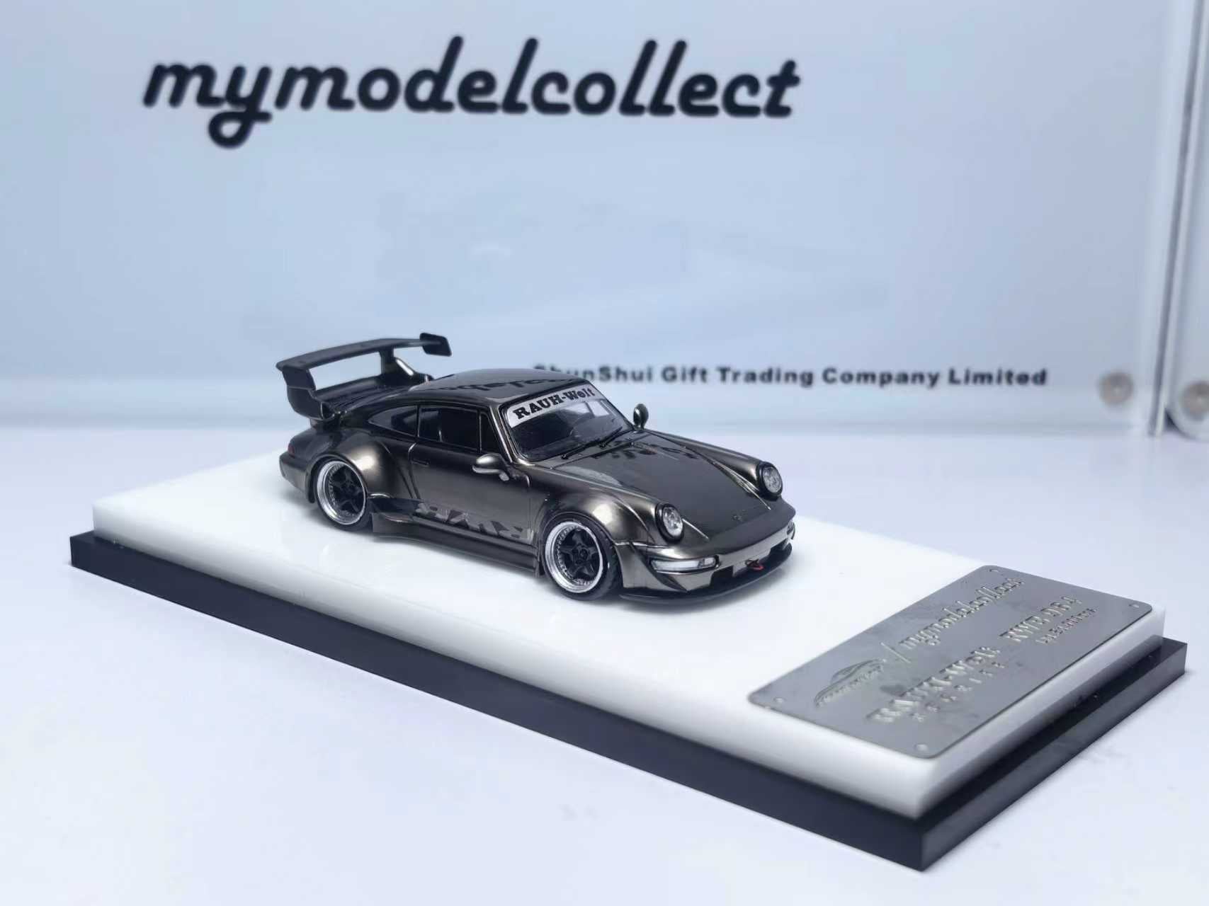 Preorder] Model Collect 1:64 Porsche RWB964 High Wing Chrome Pearl