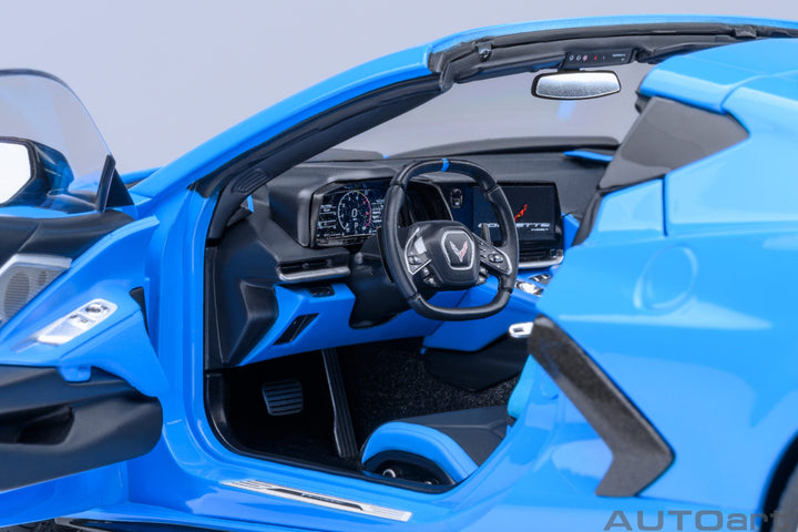 AUTOart 1:18 Chevrolet Corvette C8 Stingray Z51 in Rapid Blue 71281