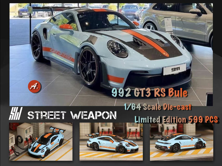 Street Weapon 1:64 992 GT3 RS Gulf (2 Versions)