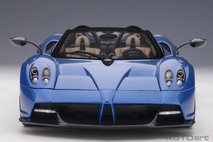 AUTOart 1:18 PAGANI HUAYRA ROADSTER (BLU TRICOLORE CARBON FIBER) 78286