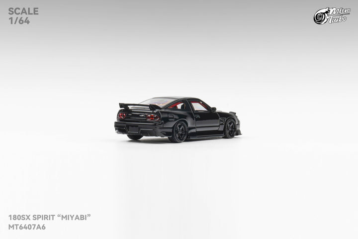 Microturbo 1:64 Custom Nissan 180SXMIYABI - Black MT6407A6