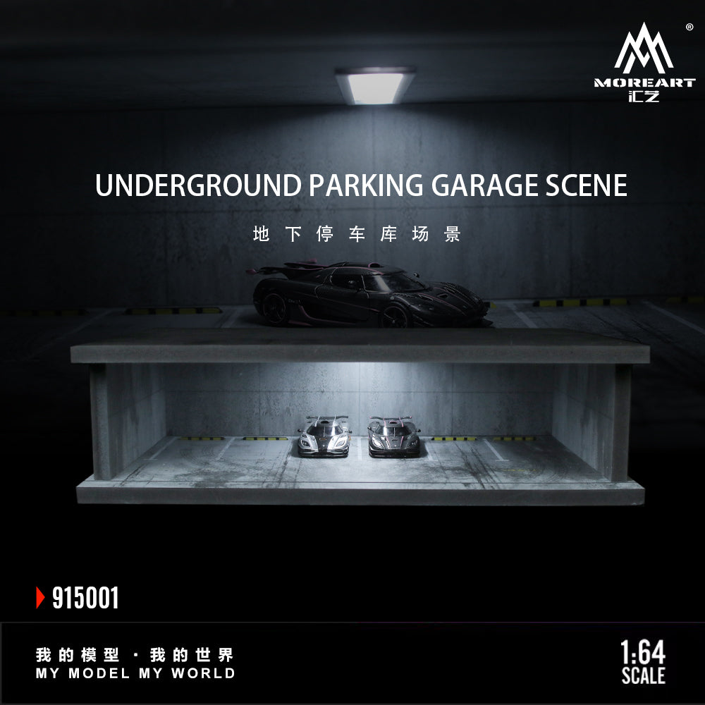 MoreArt 1:64 UNDERGROUND PARKING GARAGE SCENE MO915001