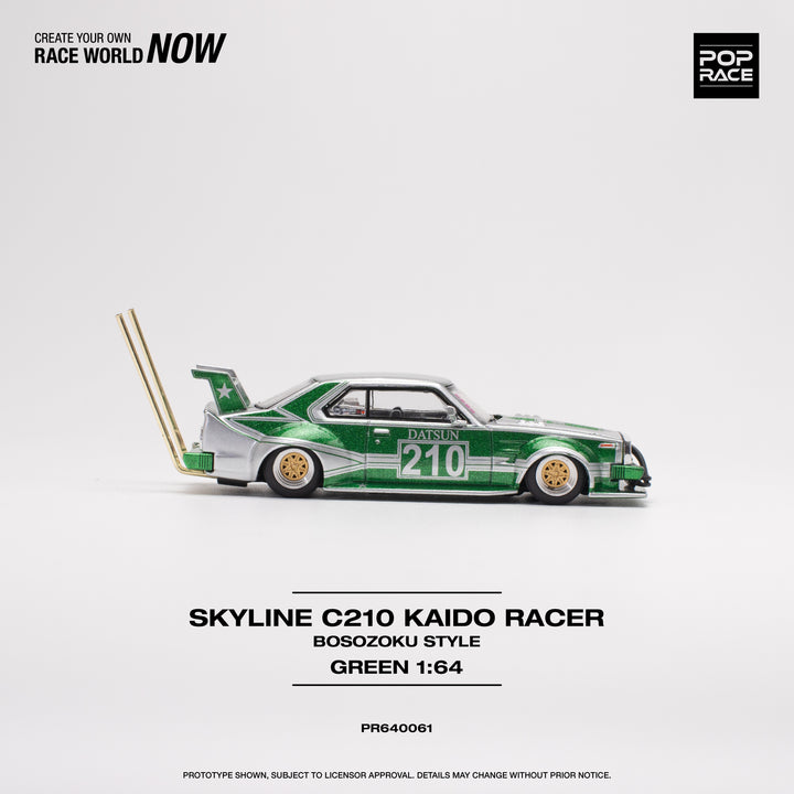 POPRACE 1:64 Skyline C210 Kaido Racer (BOSOZOKU STYLE) PR640061