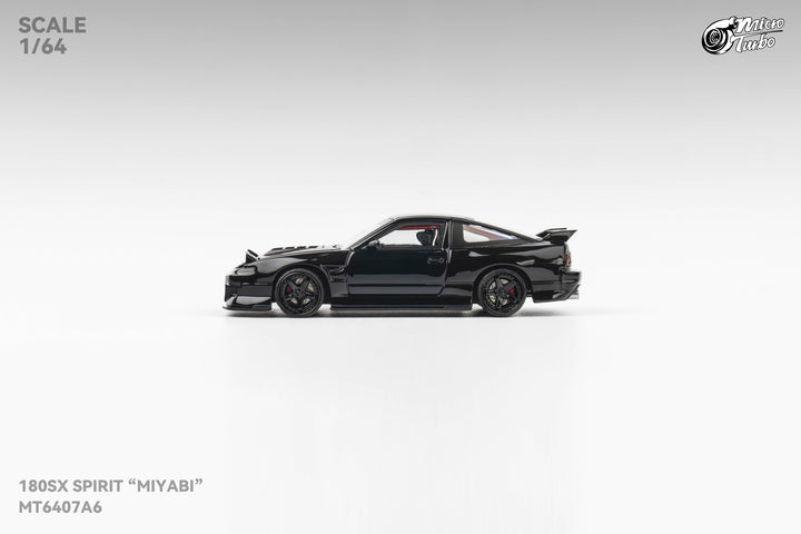 Microturbo 1:64 Custom Nissan 180SXMIYABI - Black MT6407A6