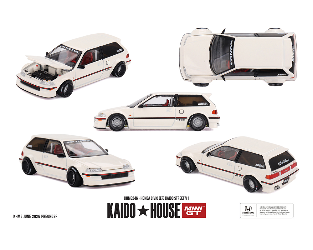 Preorder] Kaido House x Mini GT 1:64 Honda Civic (EF) Kaido Street